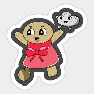 Red Pebble & Pebble Steven Sticker